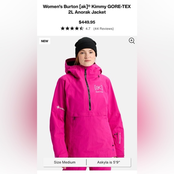 Burton AK 2L Kimmy Fasani Goretex Anorak Jacket - Picture 16 of 16